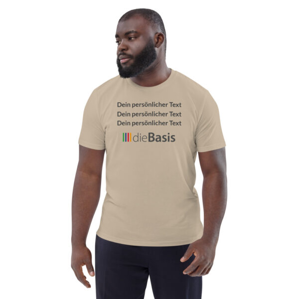 Unisex T-Shirt die Basis + drei Zeilen für deinen individuellen Text