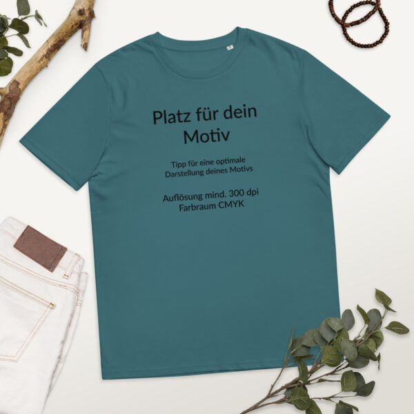 Unisex-Bio-Baumwoll-T-Shirt mit eigenem Motiv